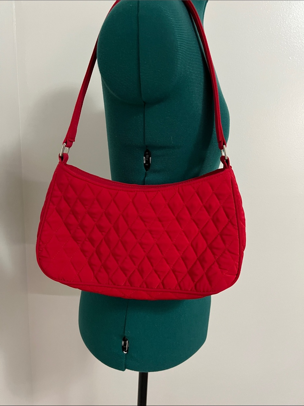 Vera Bradley Red Quilted Shoulder Bag